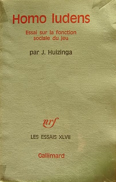 Homo Ludens book and Johan Huizinga materials