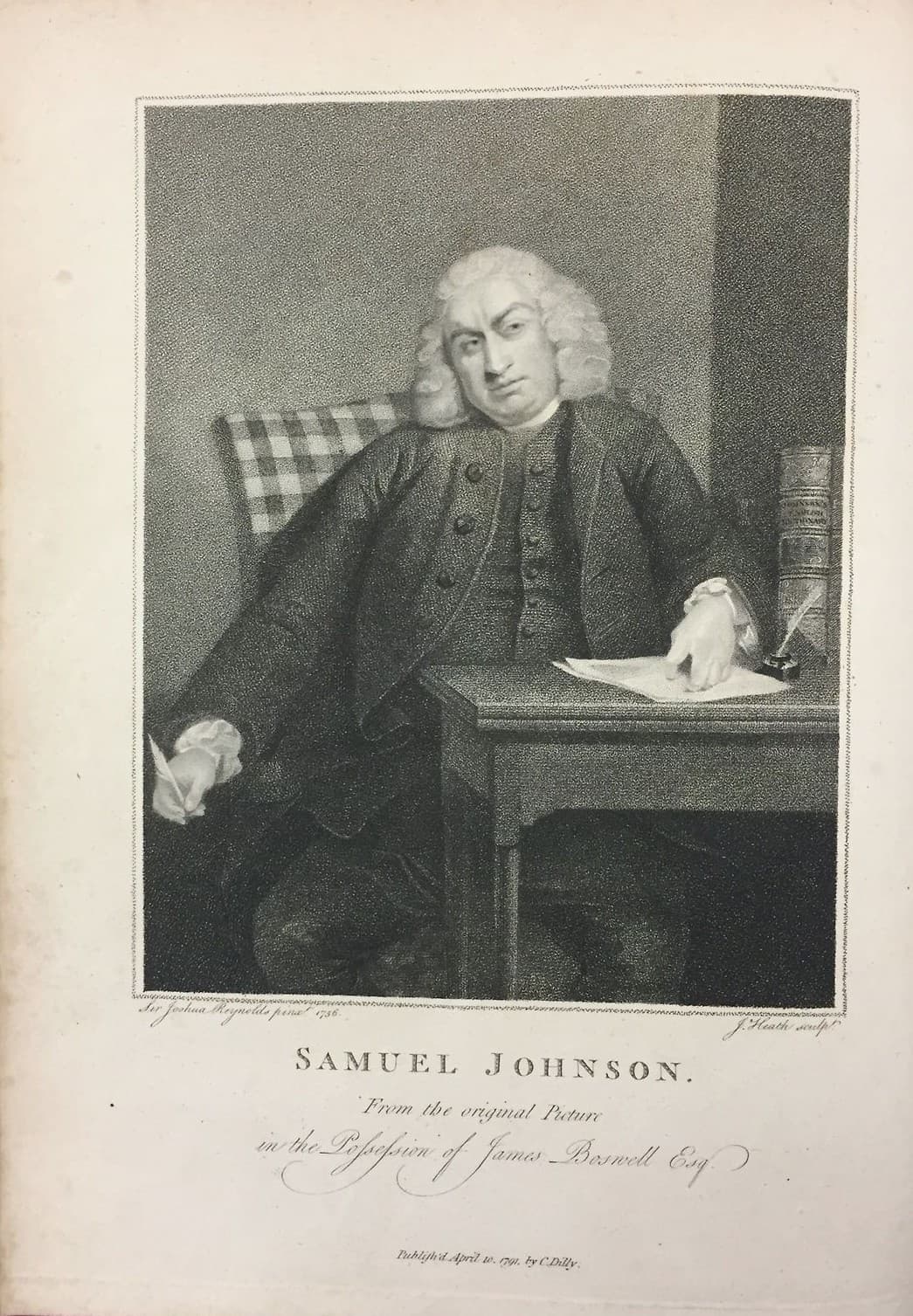 Title page of Samuel Johnson's Dictionary, 1755