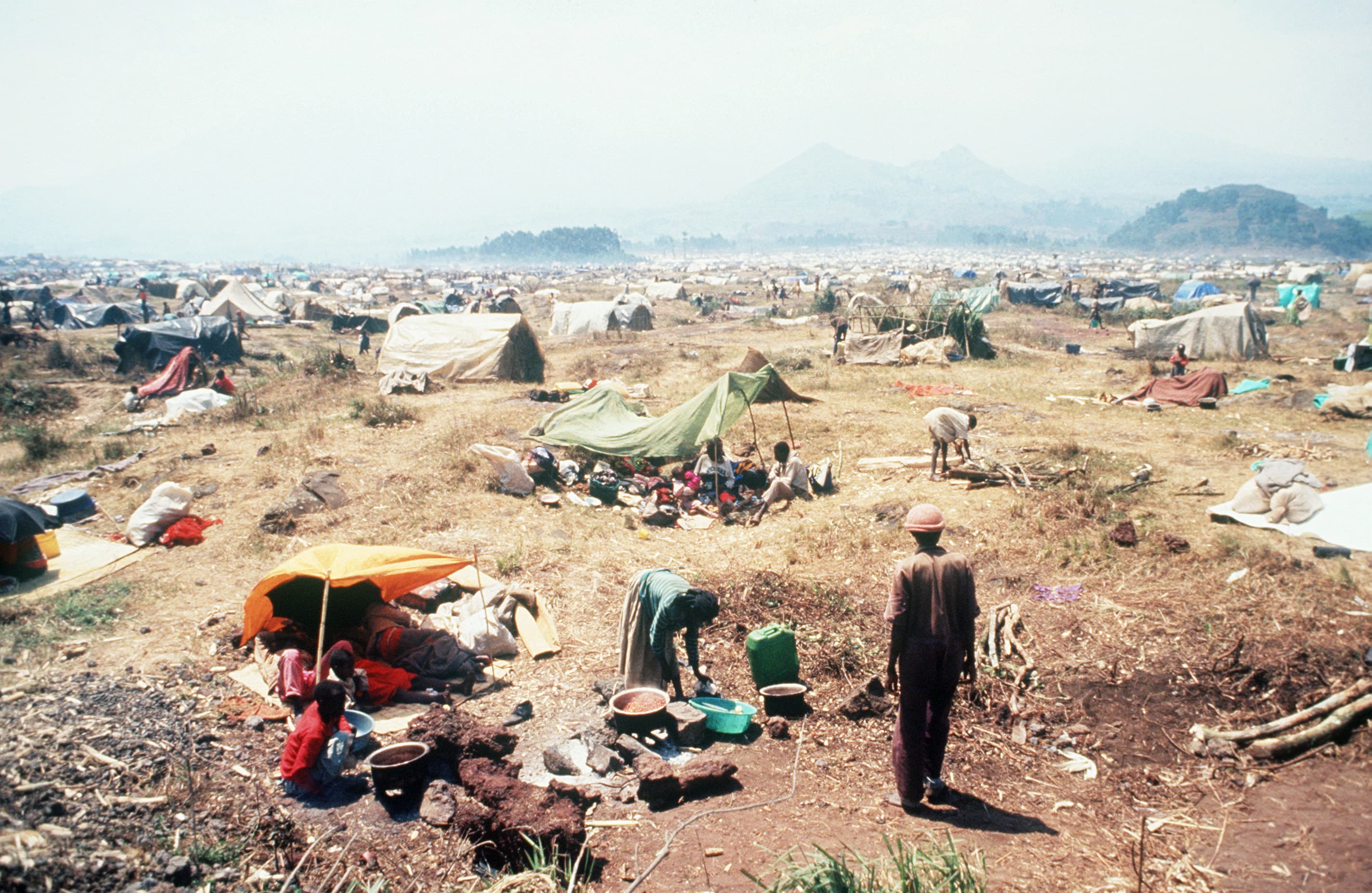 Kibumba refugee camp at Goma, Zaire (1994)