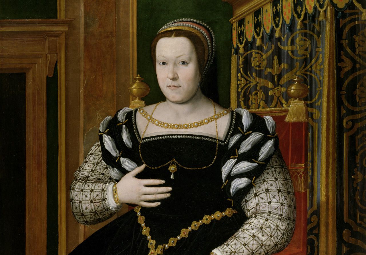 Portrait of Catherine de' Medici by François Clouet