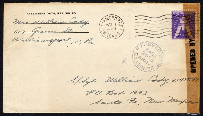 PO Box 1663 — the only mailing address allowed